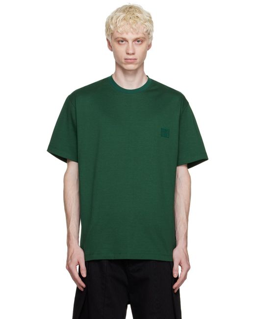 Wooyoungmi Green Crown T-shirt for men
