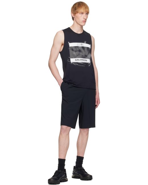 メンズ MM6 by Maison Martin Margiela ブラック Salomonエディション クルーネック タンクトップ Black