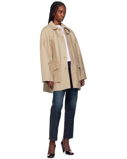 Filippa K ベージュ パッチポケット パデッド ジャケット Natural