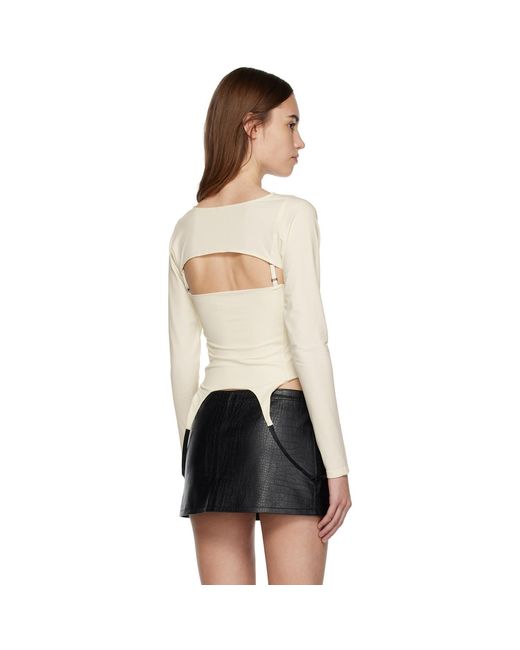 Miaou Black Off-white Phoenix Long Sleeve T-shirt