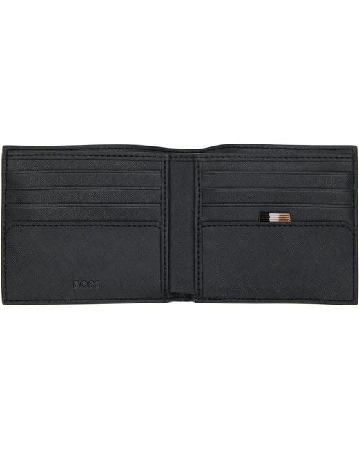 Boss Black Foil Logo Wallet for men