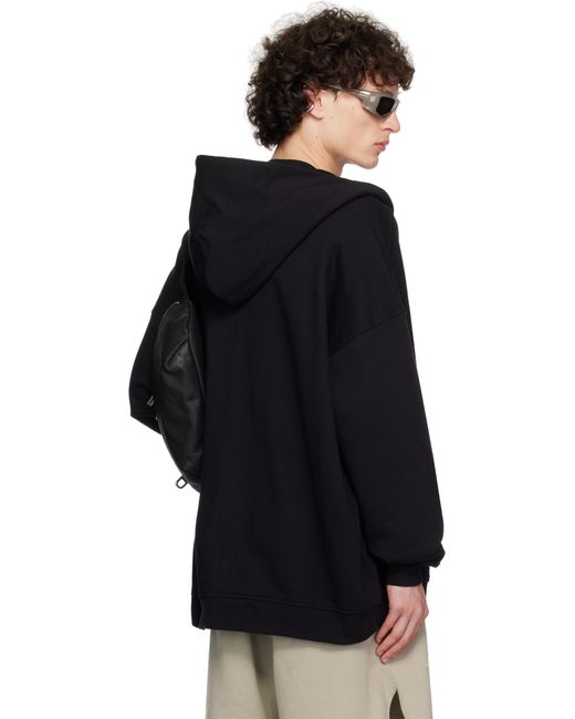 メンズ Rick Owens ブラック Championエディション Jumbo Jason's フーディ Black