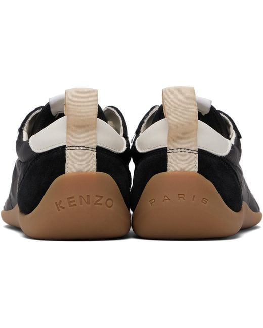 KENZO Black Paris Striker' Low Top Sneakers for men