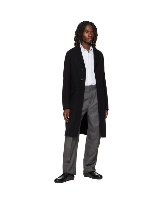 Jil Sander Gray Wool Pinstripe Trousers for men