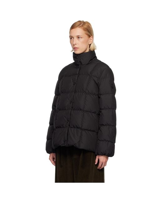 Moncler Black Cochevinne Square-Quilted Short Down Jacket