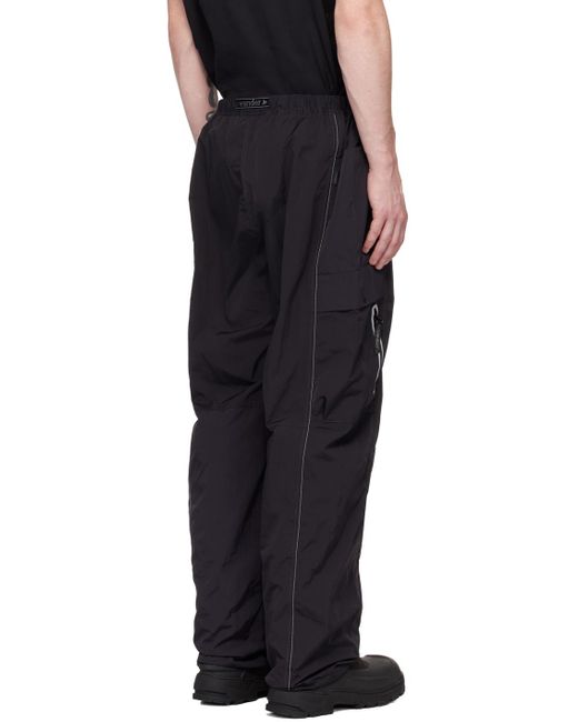 And Wander Black Gramicci Edition Cargo Pants for men