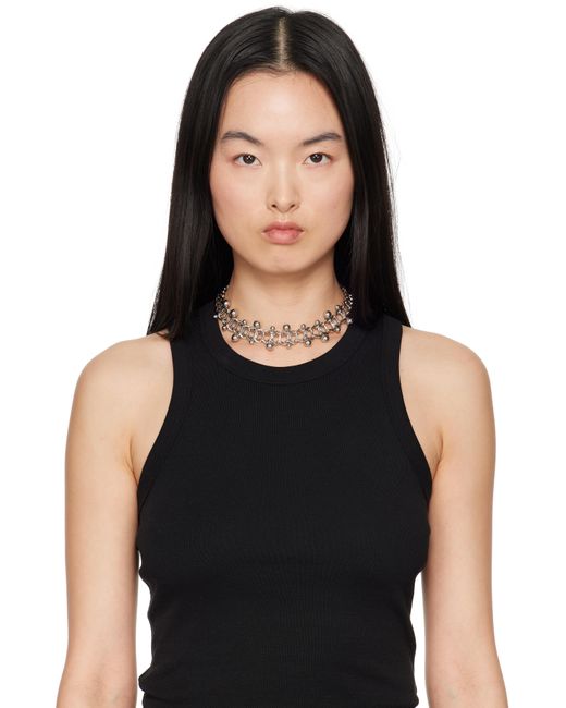 Justine Clenquet Metallic Mindy Choker