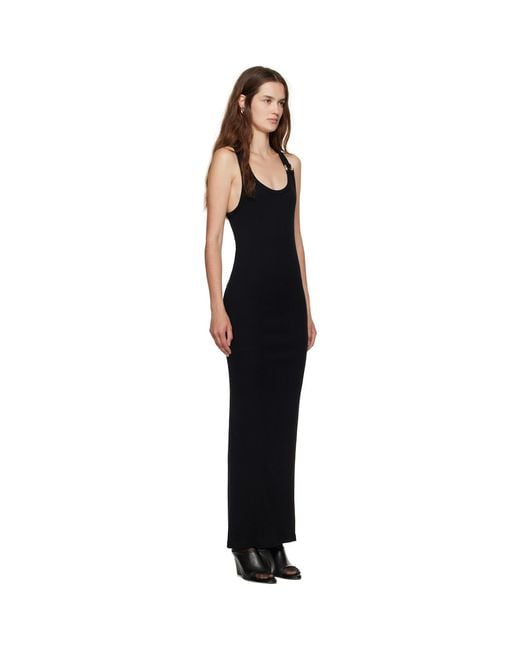 Jean Paul Gaultier Black 'The Piercing' Maxi Dress
