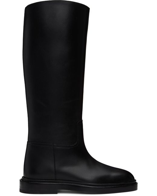 LEGRES Black Riding Tall Boots