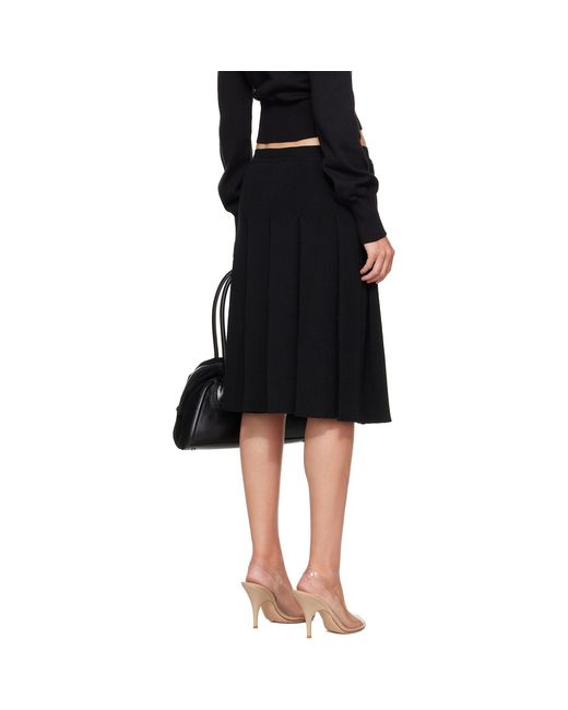Vivienne Westwood Black Alex Kilt Midi Skirt
