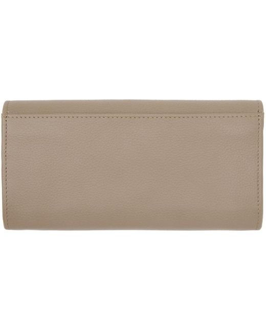 See By Chloé Black Taupe Lizzie Long Wallet