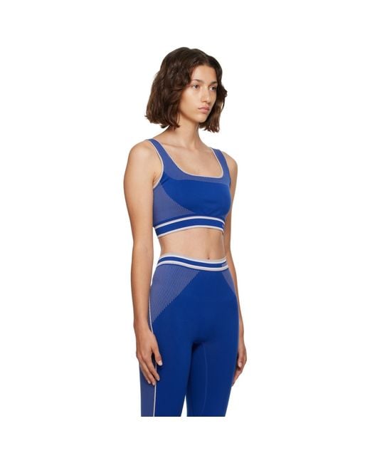 Casablanca Blue Seamless Bralette