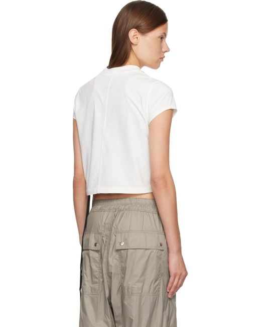 Rick Owens Multicolor Off- Concordians Cropped Small Level T-Shirt