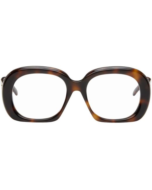 Loewe Black Brown Curvy Glasses for men