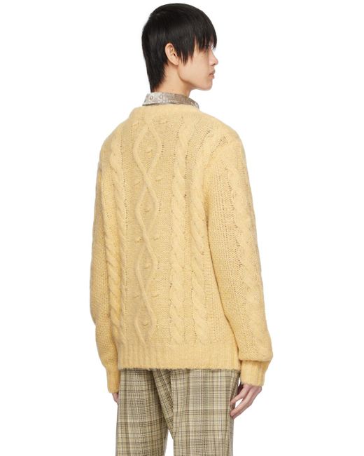 Cmmn Swdn Natural Brushed Sweater for men