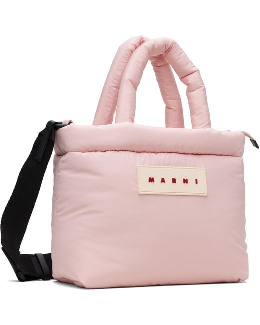 Marni Pink Puff East/West Tote
