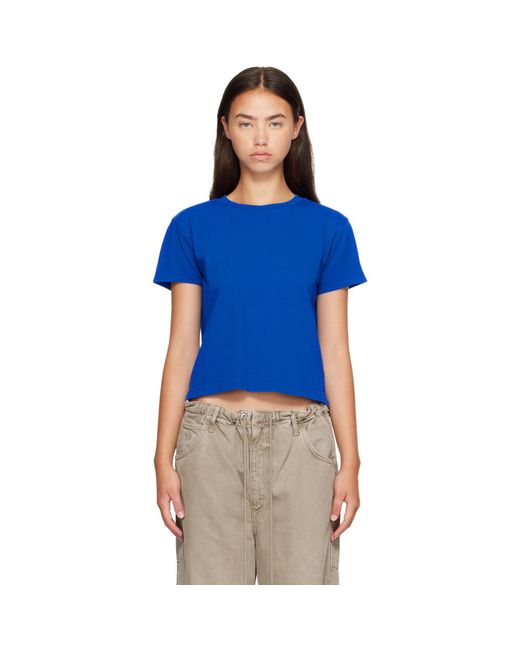 Agolde Blue Adine Shrunken T-Shirt