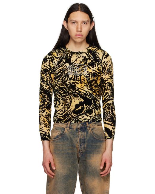 Aries Black Juicy Couture Edition Graphic Long Sleeve T-shirt for men