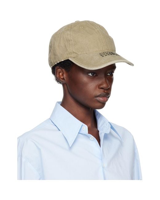 MM6 by Maison Margiela Multicolor Khaki Embroidered Logo Cap
