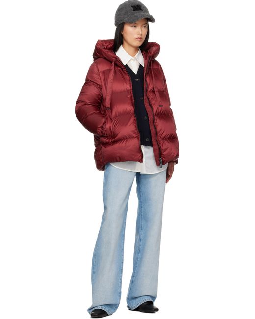 Max Mara Red Seia Down Jacket