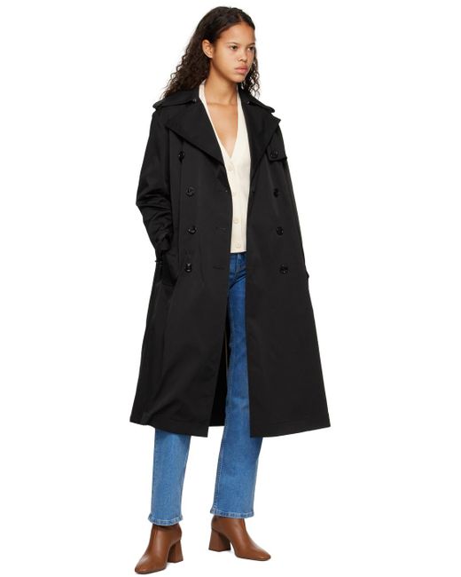 Boss Black Double-Breasted Trench Coat