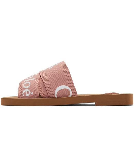 pink chloe slides