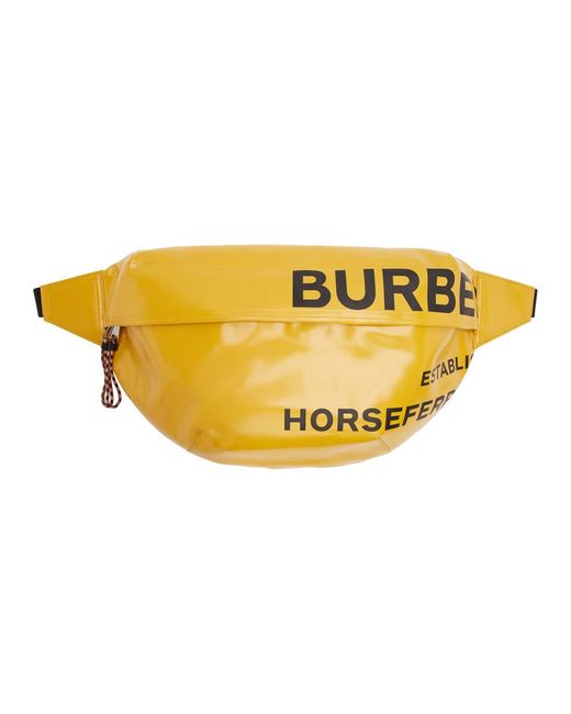 Burberry Ssense Exclusive Yellow Horseferry Sonny Bum Bag for men