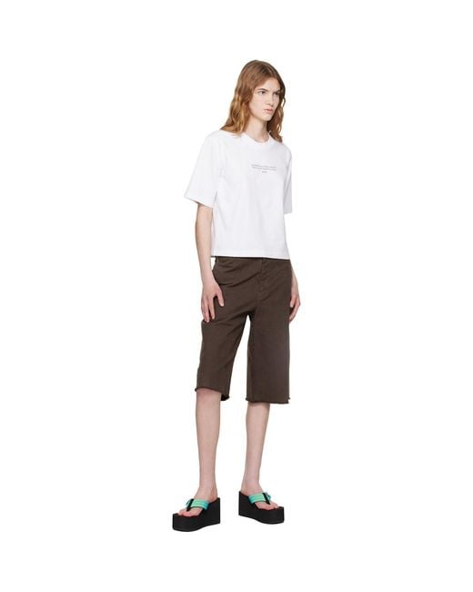 Off-White c/o Virgil Abloh White Statement Boxy T-Shirt