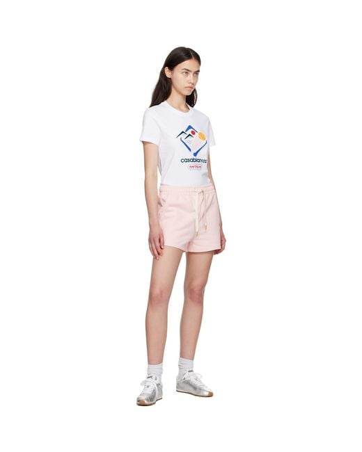 Casablanca Pink Montagne Sportif T-Shirt