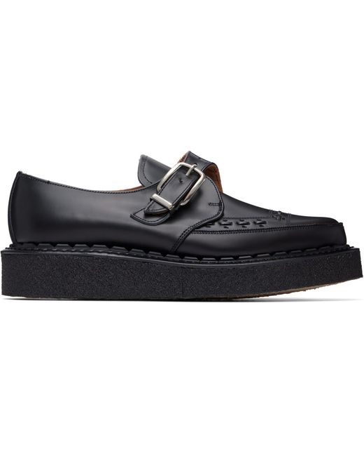 George Cox Black Diano Monkstraps for men