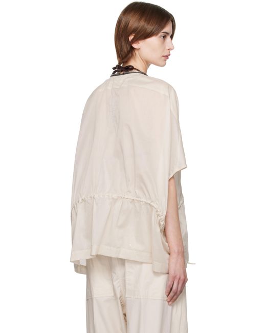 Rick Owens オフホワイト Hollywood Sail ジャケット Natural