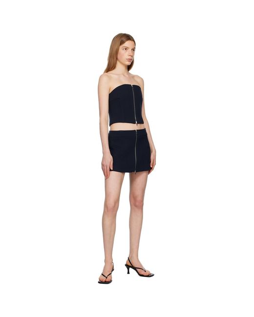 Khaite Blue The Keene Skirt