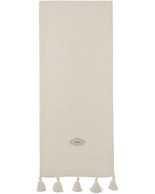 Adererror White Off- Fluic Scarf for men