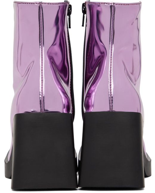 Justine Clenquet Purple Milla Boots