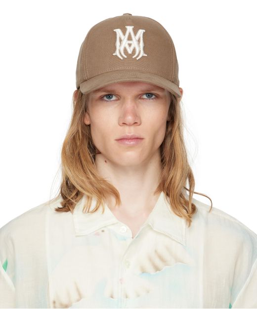 Amiri Natural Tan Full Canvas Ma Cap for men