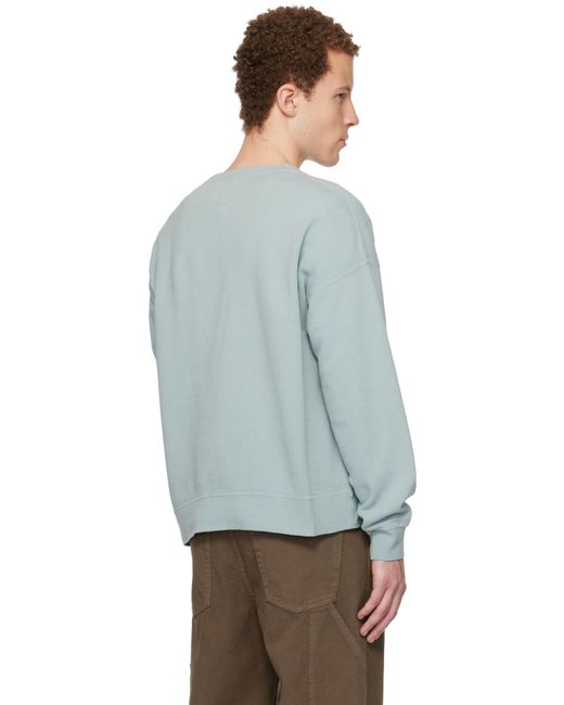 Visvim メンズ グレー グリーン Jumbo Sb L/S Dmgd スウェットシャツ