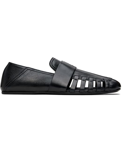 Ferragamo Black Summer Loafers for men