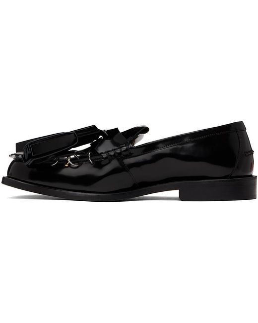 Marni Black Leather Bambi Loafers for men