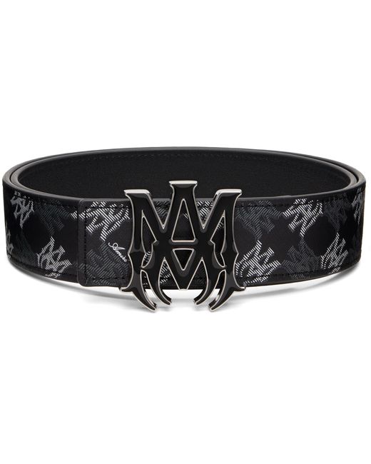 Amiri Black Ma Quad 4Cm Belt for men