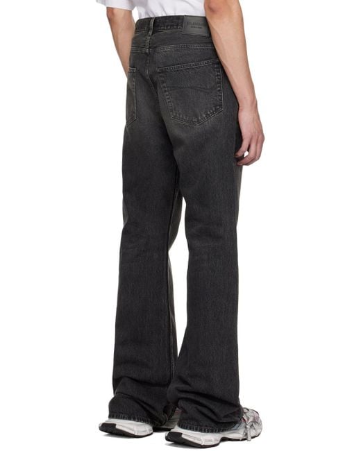 Balenciaga Black Flared Jeans for men