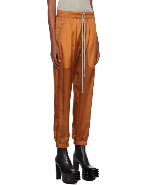 Rick Owens Multicolor Orange Track Lounge Pants