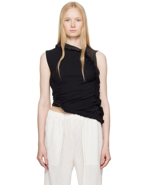 Issey Miyake Black Beanstalk Tank Top