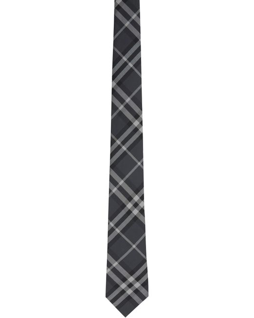 Burberry メンズ ブラック グレー Manston ネクタイ 【公式通販】