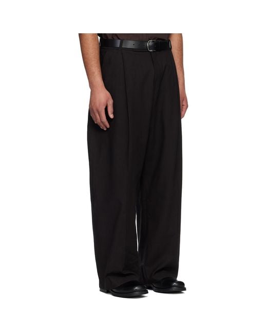 Studio Nicholson Black Pull Trousers for men