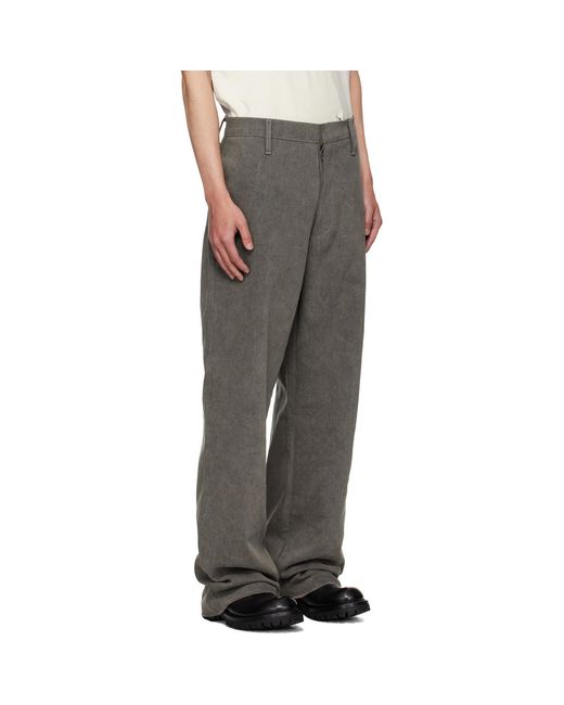 ALEXANDER DIGENOVA Gray Limo Trousers for men