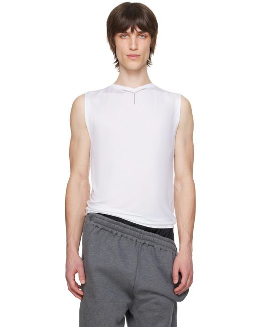 Y. Project White V-neck Tank Top for men