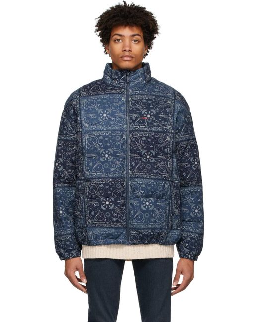 Levi's Super Puffer Down Jacket in Blue for Men | Lyst UK