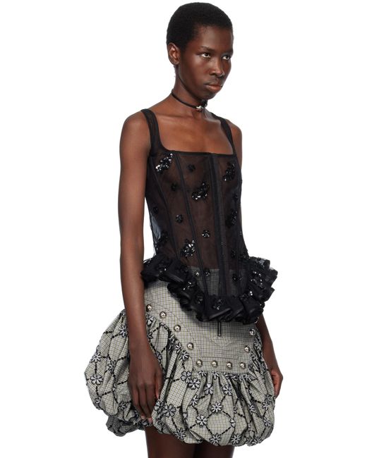 Chopova Lowena ブラック Afly コルセット Black