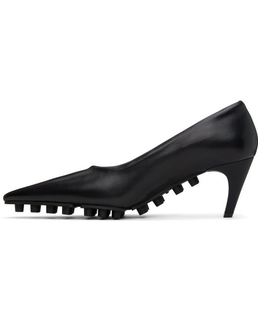 Marni Black Nappa Spike Heels