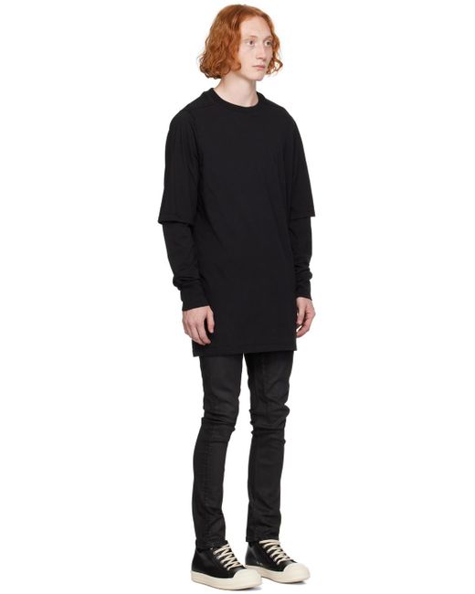 Rick Owens Black Porterville Hustler Long Sleeve T-Shirt for men